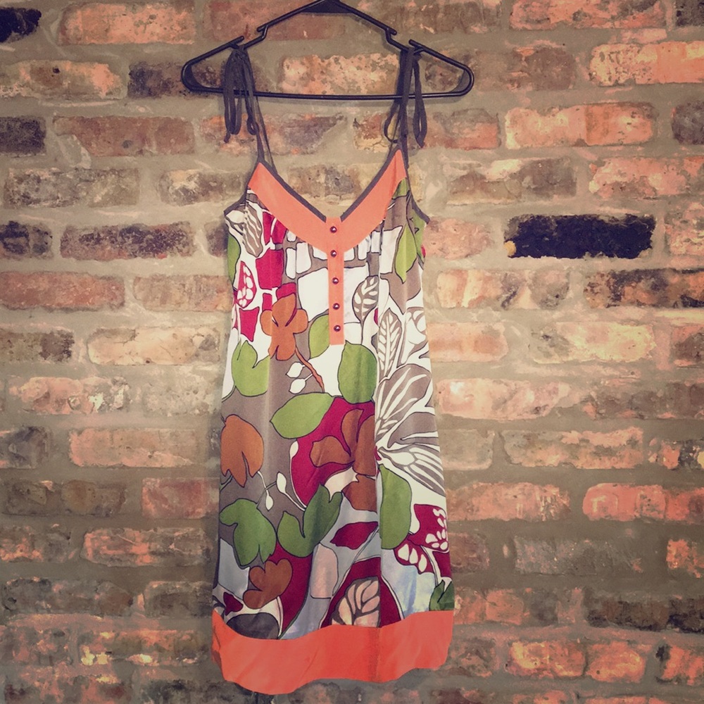 Notice silk dress